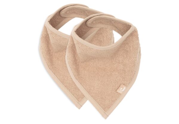 Slabber Bandana Jollein Badstof Biscuit 2-pack - Afbeelding 1