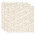 Multidoek Jollein Hydrofiel 70x70 Animals Nougat 3-pack