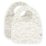 Slabber Jollein Waterproof Animals Olive Green 2-pack