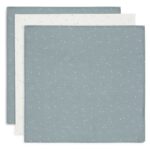 Multidoek Jollein Hydrofiel 70x70 Twinkling Sea Green 3-pack