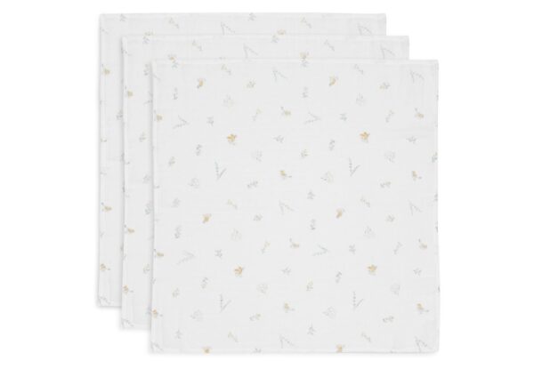 Multidoek Jollein Hydrofiel 70x70 Lovely Birds 3-pack - Afbeelding 1