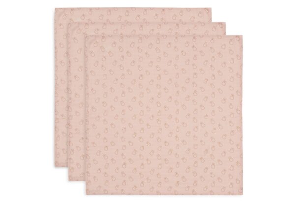 Multidoek Jollein Hydrofiel 70x70 Nijntje Silhouettes Wild Rose 3-pack - Afbeelding 1