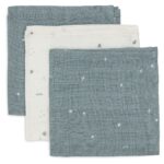 Monddoekjes Jollein Hydrofiel Twinkling Sea Green 3-pack