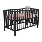 Ledikant 60x120 Mika Open Black Beuken