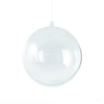 Plastic bal - transparant - 16 cm