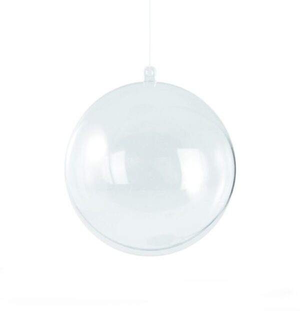 Plastic bal - transparant - 16 cm - Afbeelding 1