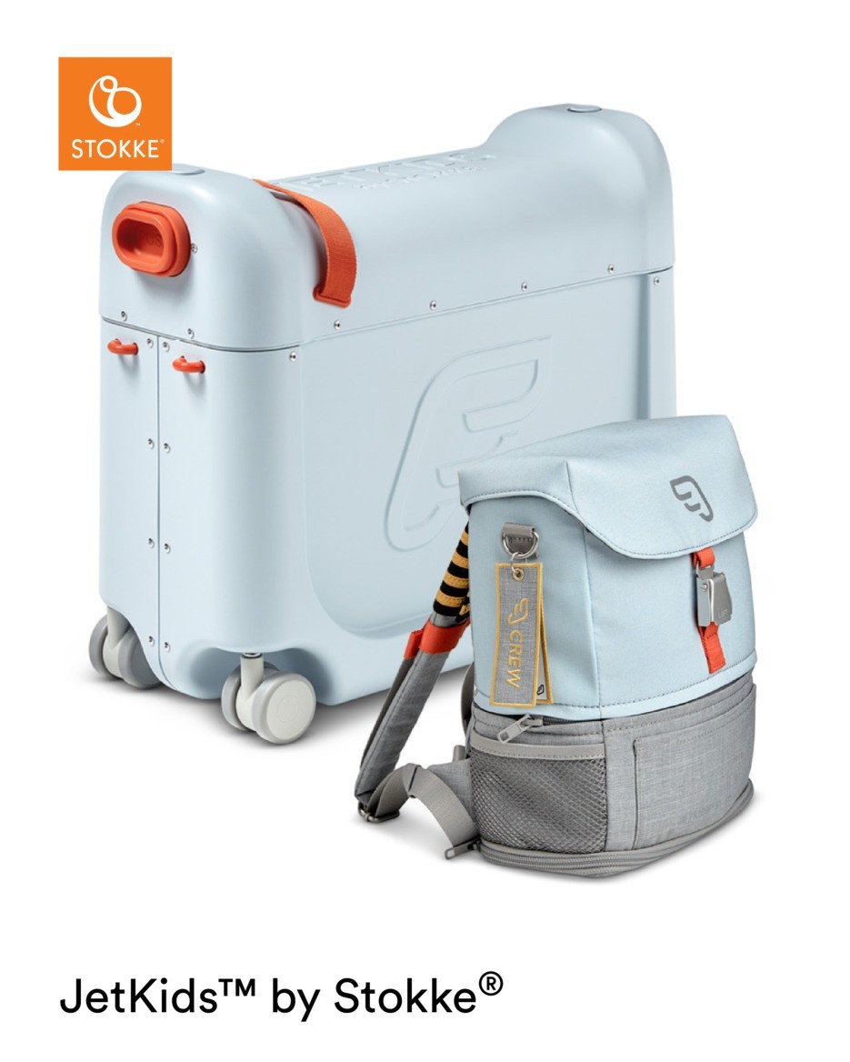 Bedbox Stokke® Jetkids™ + JetKids™ Crew Backpack Blue Sky - Afbeelding 1