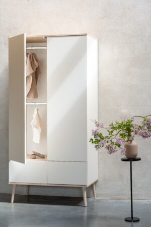 Kast Quax Flow White&Oak 2-deurs