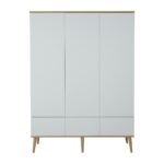 Kast Quax Flow White&Oak 3-deurs