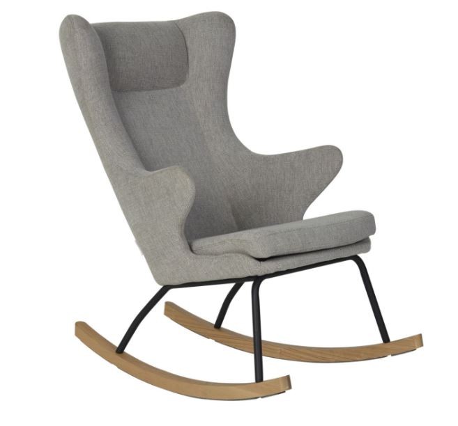 Schommelstoel Quax Quax Rocking Chair de Luxe Sand Grey Schommelstoel Quax Quax Rocking Chair de Luxe Sand Grey - Afbeelding 1
