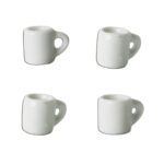 Het Muizenhuis - mini's - 4 porseleinen kopjes