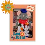 Het Muizenhuis - knuffeltje De Kunstenaar