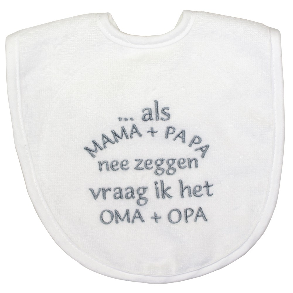 Slabber Petit Villain Als papa en mama nee zeggen Wit/Zilver Slabber Petit Villain Als papa en mama nee zeggen Wit/Zilver - Afbeelding 1