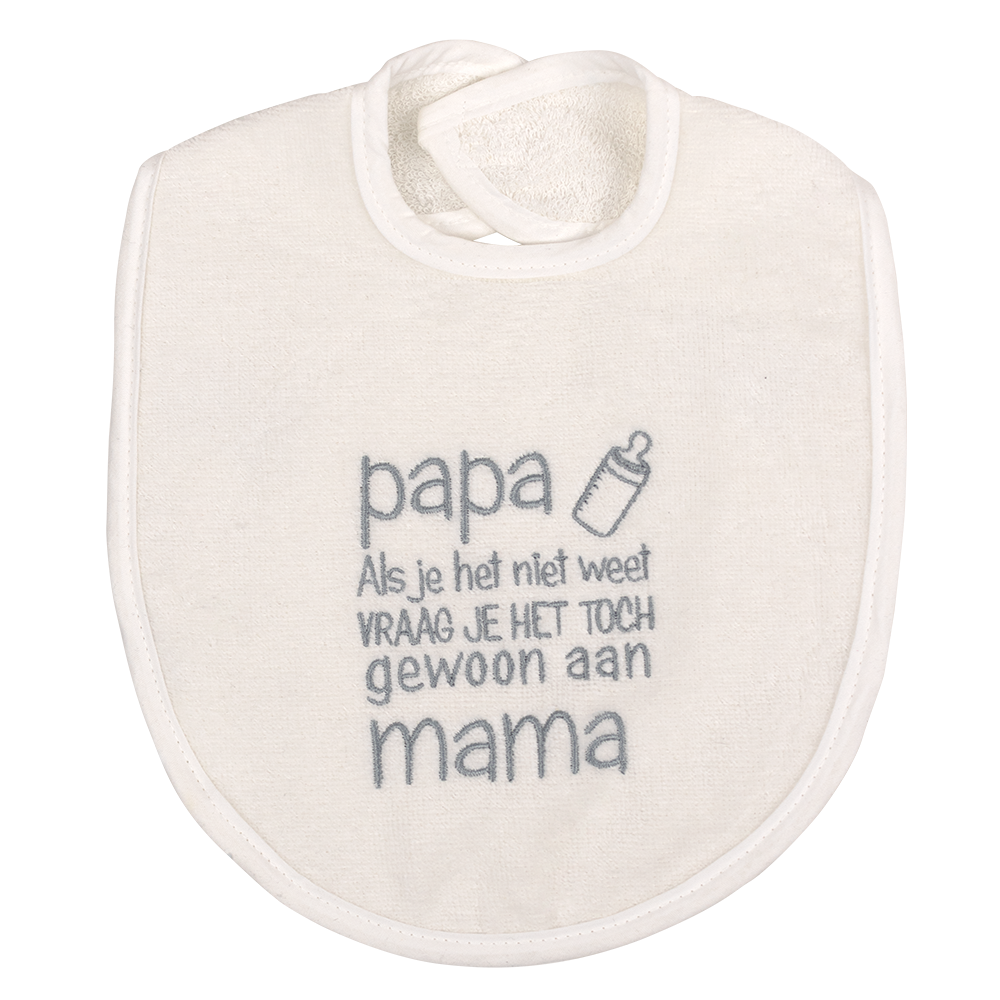 Slabber Petit Villain Papa als je het niet weet Slabber Petit Villain Papa als je het niet weet, vraag Mama Wit - Afbeelding 1