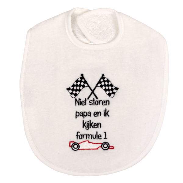 Slabber Petit Villain Papa en ik kijken Formule 1 Wit - Afbeelding 1