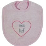 Slabbetje Petit Villain 100% Lief Roze