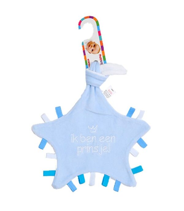Knuffeldoekje Petit Villain Prinsje Blauw - Afbeelding 1