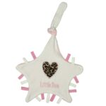 Knuffeldoekje Petit Villain Little Diva Roze/Wit