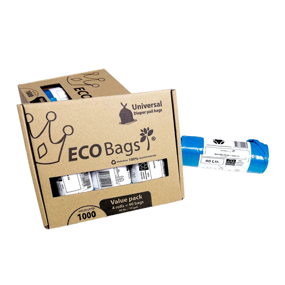 Vuilniszakken Diaperchamp ECO Bags Value Pack 4 x 40L - Afbeelding 1