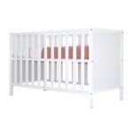 Ledikant Colorfull Home Anett Platte Spijlen 60x120 White Wash