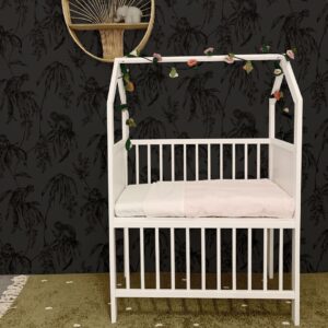Wieg Co-Sleeper Bedside 40x80 HOUSE White Wash