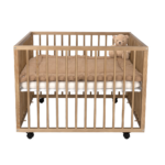 Box met Wieltjes Standaard Walnut