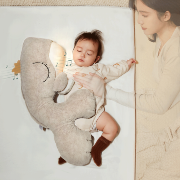 Knuffel TopBright Soothing Whale met Licht, Geluid&Beweging - Afbeelding 1