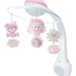 Lichtproject en Muziekmobiel Infantino 3-in-1 Pink