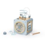 Activiteitenkubus Label-Label Hout Blue