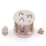 Rollende Vormenstoof Label-Label Hout Pink