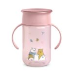 Anti-lek beker Suavinex Bears Pink