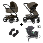 Kinderwagen Joolz Geo³ Hazel Brown Special Edition + Autostoel EasyGo Buz Pro I-Size 360 Ink&Base&Adapterset
