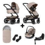 Kinderwagen Joolz Geo³ Sandy Taupe Special Edition + Autostoel Joolz x Maxi-Cosi, Slide Tech Base&Accessoires