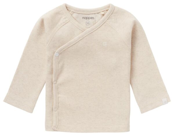 Shirt Noppies NOOS Tee Overlap Rib Nanyuki Oatmeal - Afbeelding 1