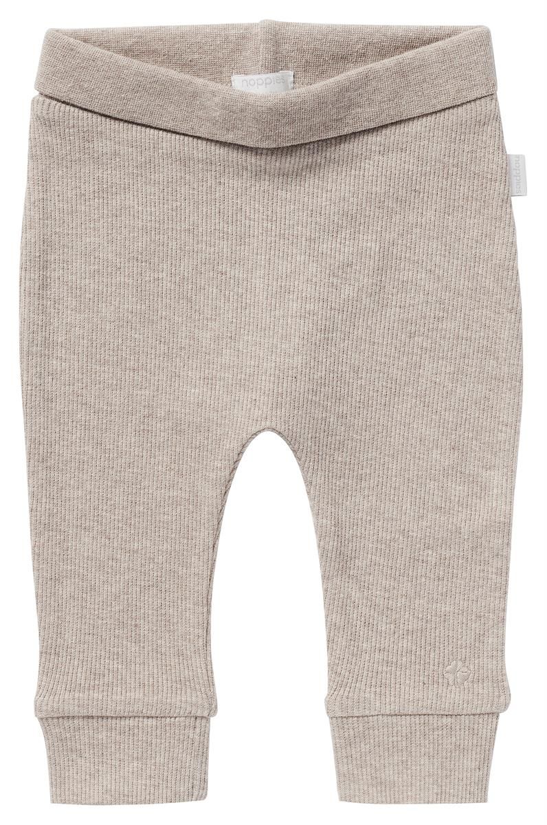 Broek Noppies NOOS Pants Comfort Rib Naura Taupe Melange - Afbeelding 1