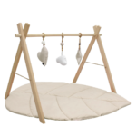 Babygym en Speelkleed MorDesign Leaf Wood Sand