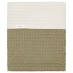 Deken Wieg Koeka Wafel Cotton Fleece Moss