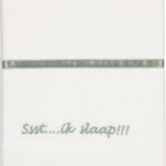 Laken Wieg Briljant Baby Ssst Ik Slaap Groen 75x100