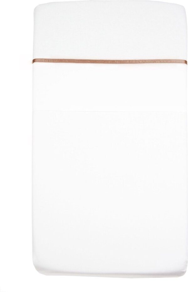 Laken Wieg Briljant Baby Bias Tape Choco 75x100 - Afbeelding 1