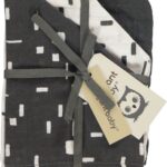 Washandjes Briljant Baby Hydrofiel Art Dark Grey 3st