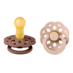 Fopspeen Bibs Boheme Woodchuck/Blush 6-18mnd 2st