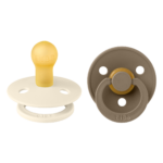 Fopspeen BIBS Ivory/Dark Oak 0-6mnd 2st