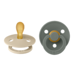 Fopspeen Bibs Symmetric Vanilla/Pine 0-6mnd 2st