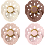 Fopspeen BIBS Boheme Ivory/Blush/Woodchuck/Blossom 0-6 mnd 4 st