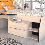 Kinderbed 1-persoons Milky Parisot All-in-one 90x200 Jackson Oak