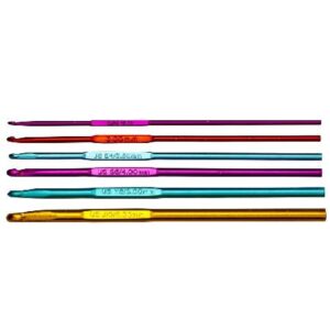 Pony haaknaalden set - aluminium - 2,5 tot 6 mm