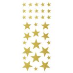 Stickers sterren - 128 stuks - goudkleurig