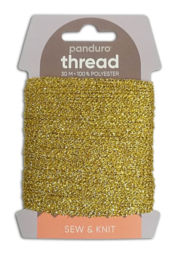 Decoratief draad - 1 mm - 30 meter - goudkleurig - Afbeelding 1