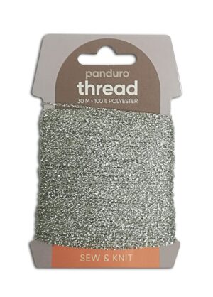 Decoratief draad - 1 mm - 30 meter - zilverkleurig