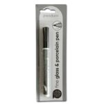 Glas- en porseleinstift - 1 mm - zwart